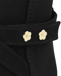 Toddler Girls Flower Stud Booties