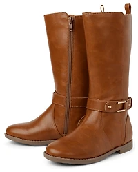 Girls Buckle Boots