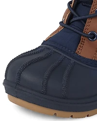 Toddler Boys Colorblock Lace Up Boots