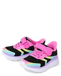 Toddler Girls Rainbow Ombre Running Sneakers