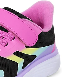 Toddler Girls Rainbow Ombre Running Sneakers
