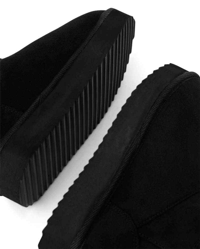 Girls Low Platform Teddy Boots