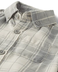 Baby Boys Dad And Me Plaid 2-Piece Outfit Set