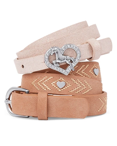 Girls Horse Belt 2-Pack