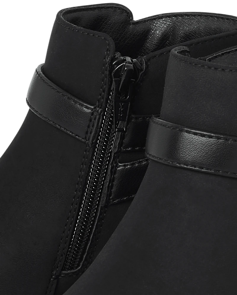 Girls Buckle Booties