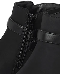 Girls Buckle Booties