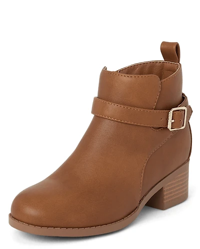 Girls Buckle Booties