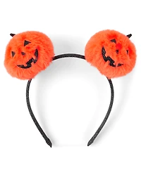 Girls Glitter Pumpkin Headband