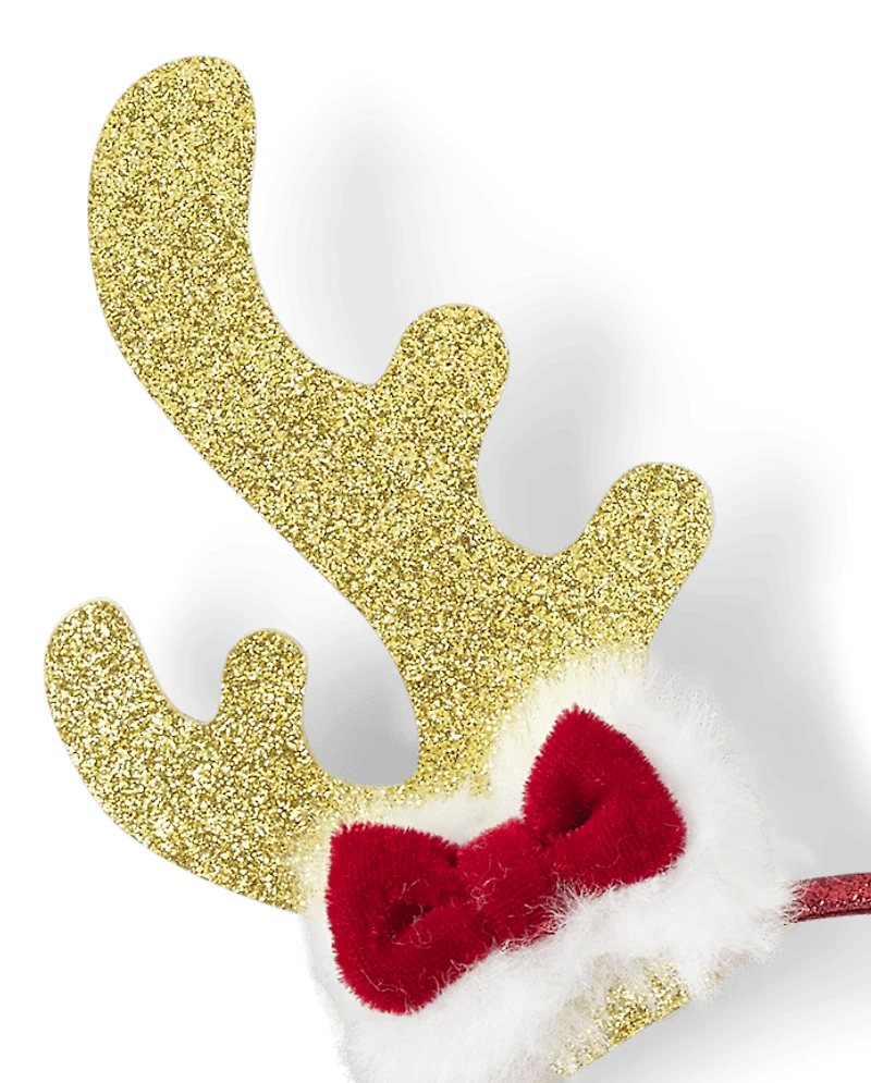 Girls Glitter Antler Headband