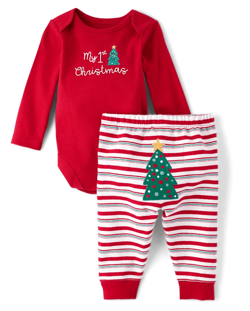 Baby First Christmas 2-Piece Playwear Set
