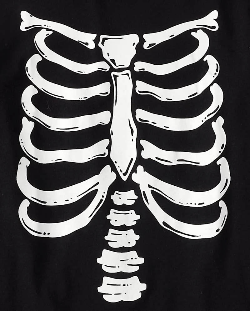 Kids Matching Family Glow Skeleton Graphic Tee
