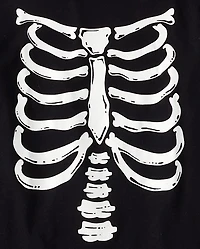 Kids Matching Family Glow Skeleton Graphic Tee