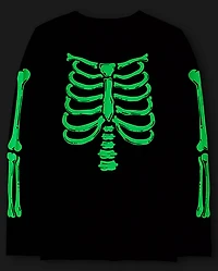 Adult Matching Family Glow Skeleton Graphic Tee