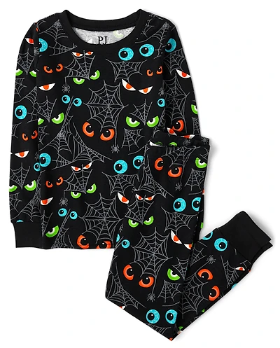 Kids Glow Eyes Snug Fit Cotton Pajamas