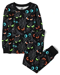 Kids Glow Eyes Snug Fit Cotton Pajamas