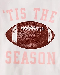 Pyjamas en coton ajustés assortis pour filles et toute la famille, motif football