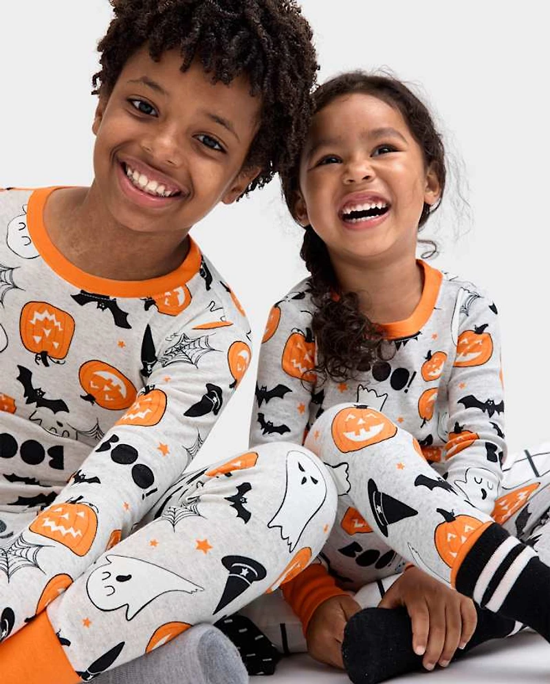 Baby And Toddler Matching Family Glow Halloween Snug Fit Cotton Pajamas