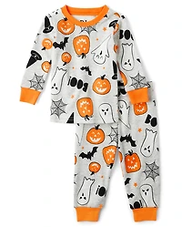 Baby And Toddler Matching Family Glow Halloween Snug Fit Cotton Pajamas