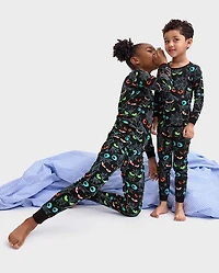Baby And Toddler Glow Eyes Snug Fit Cotton Pajamas