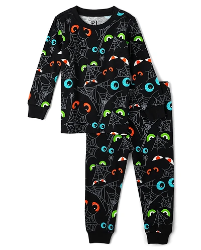 Baby And Toddler Glow Eyes Snug Fit Cotton Pajamas