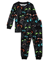 Baby And Toddler Glow Eyes Snug Fit Cotton Pajamas