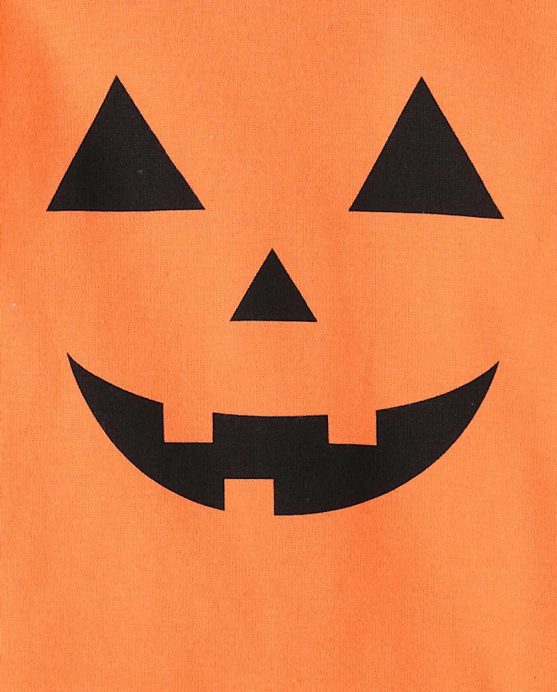 Baby And Toddler Pumpkin Face Snug Fit Cotton Pajamas