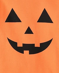 Baby And Toddler Pumpkin Face Snug Fit Cotton Pajamas