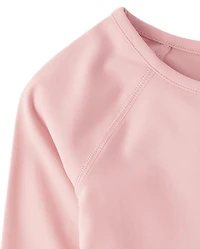 Girls Cropped Raglan Top
