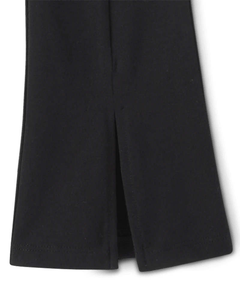 Leggings taille haute fendus pour filles