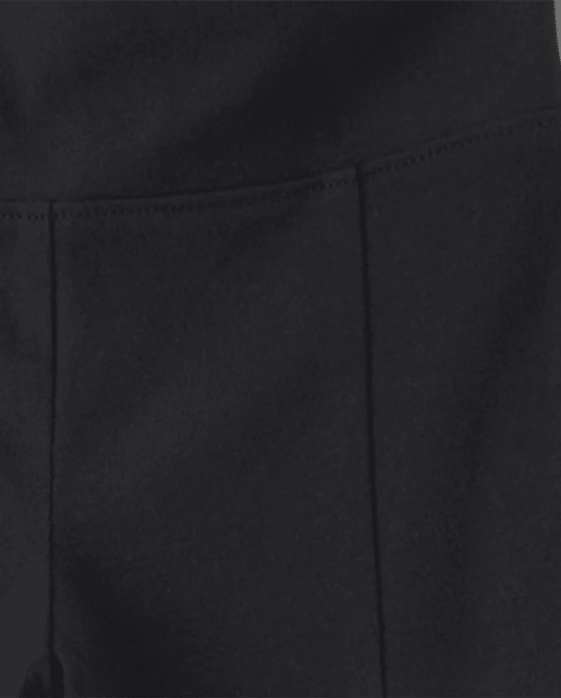 Leggings taille haute fendus pour filles