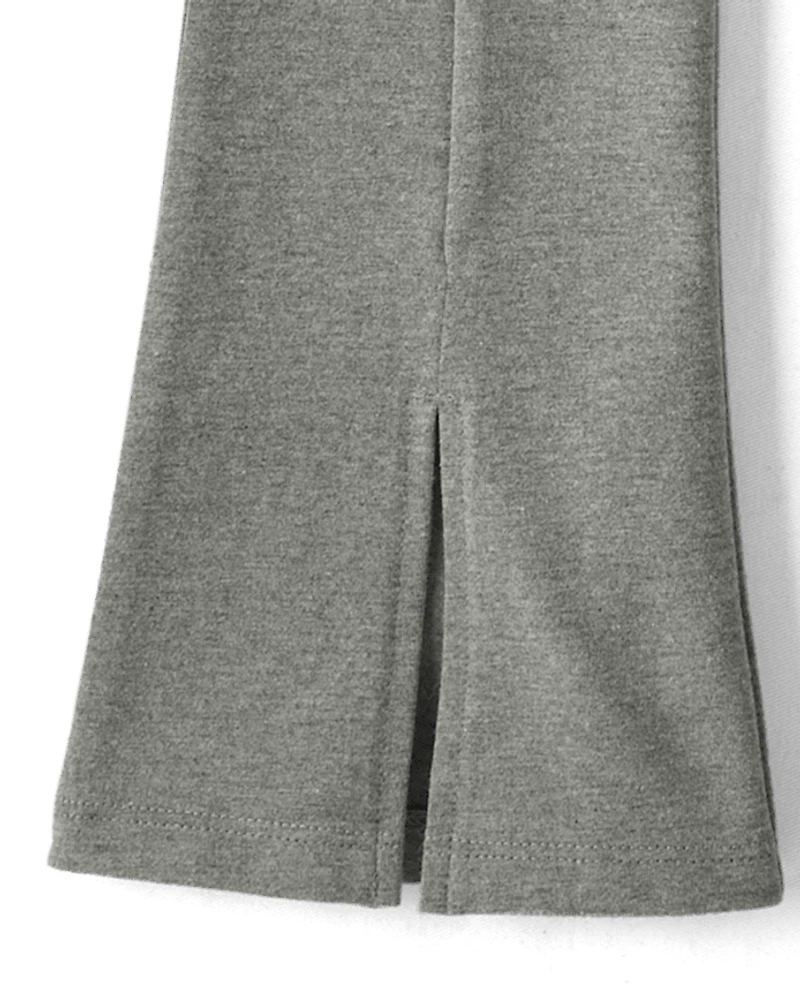 Girls Split Flare High Rise Leggings