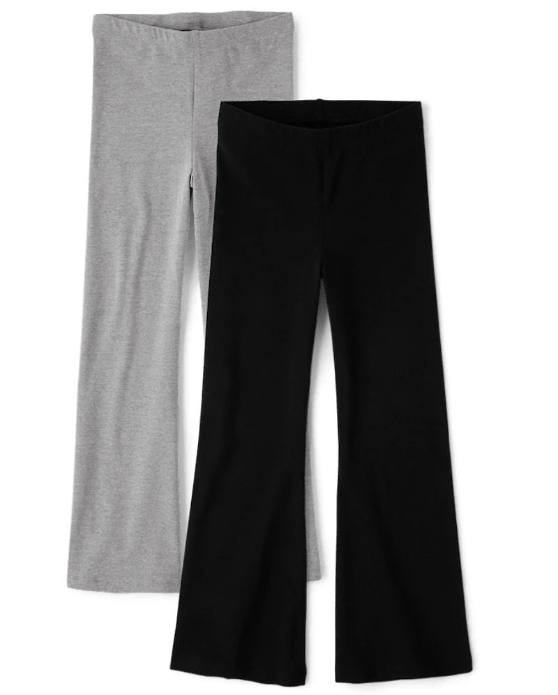 Girls Flare Leggings 2-Pack