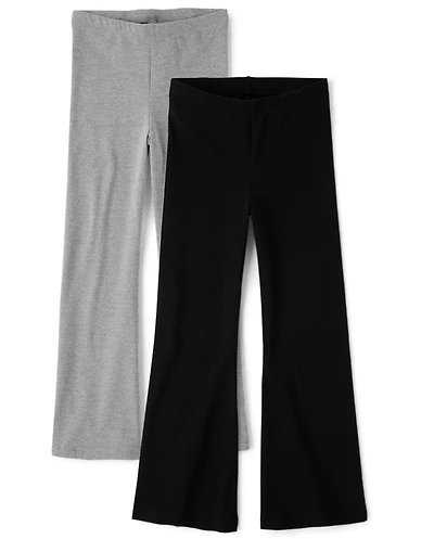 Girls Flare Leggings 2-Pack