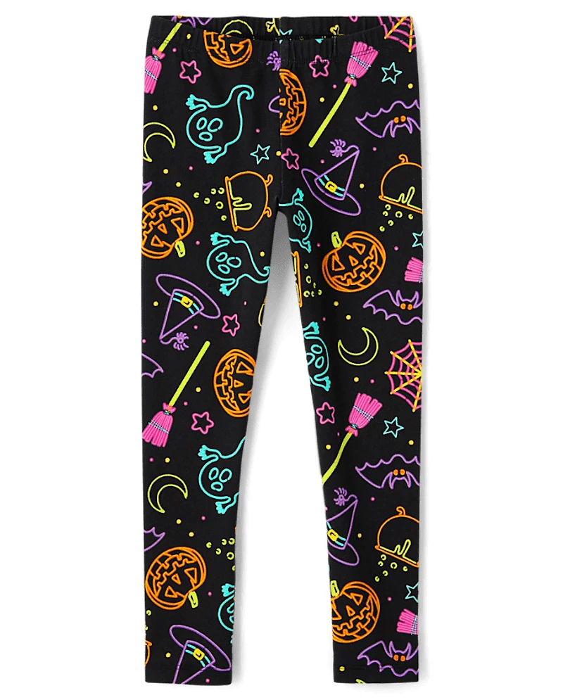 Girls Halloween Leggings