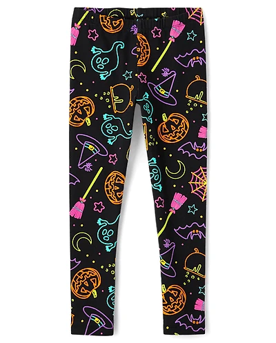 Girls Halloween Leggings