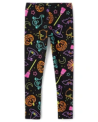 Girls Halloween Leggings