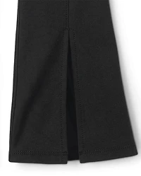 Girls Split Flare Ponte Knit Jeggings