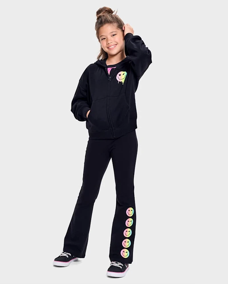 Girls Icon High Rise Flare Leggings