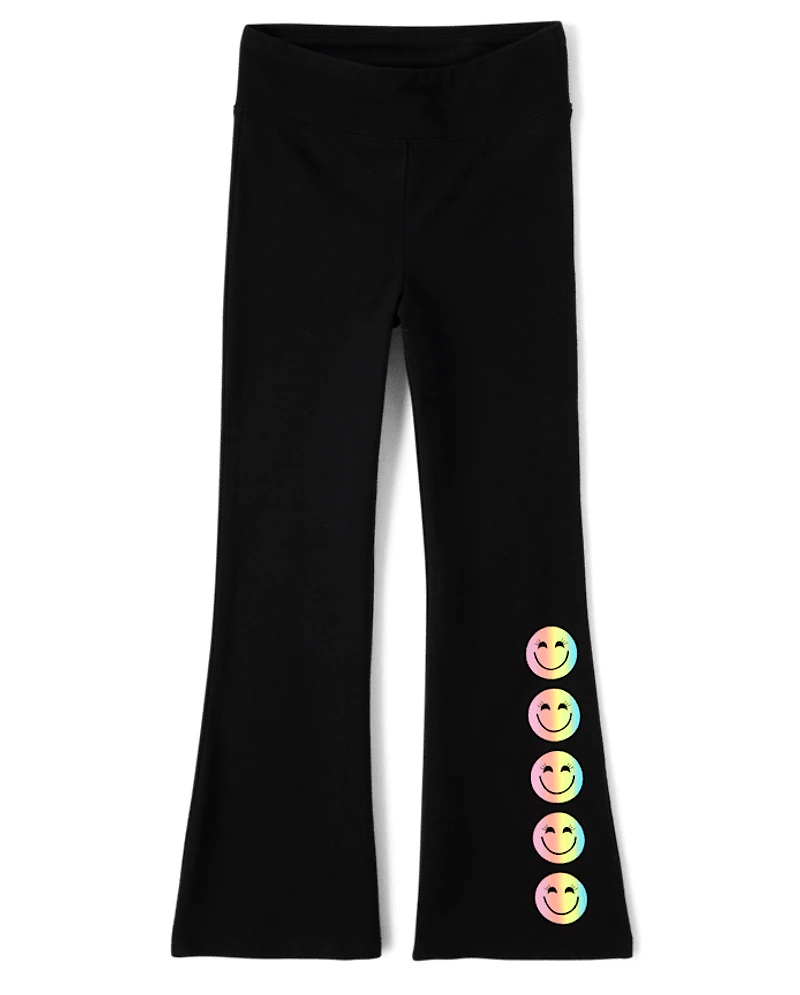 Girls Icon High Rise Flare Leggings