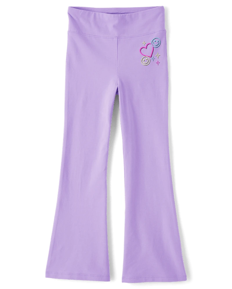 Girls Icon High Rise Flare Leggings