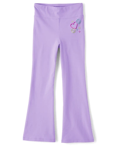 Girls Icon High Rise Flare Leggings