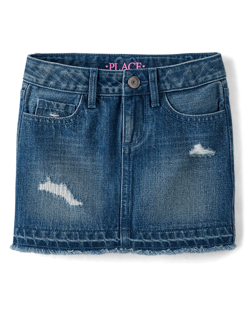 Girls Denim Skirt