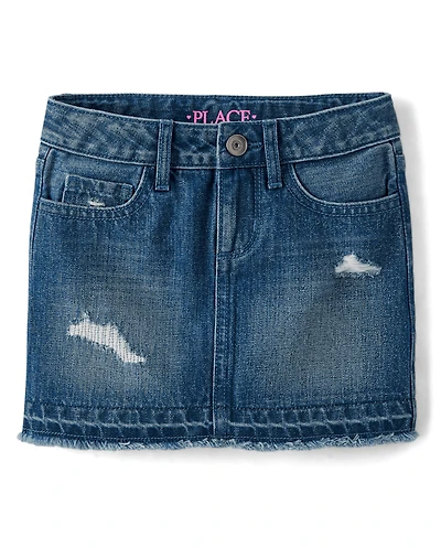Girls Denim Skirt