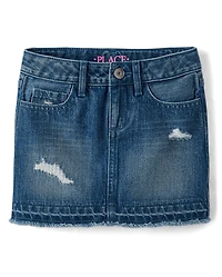 Girls Denim Skirt