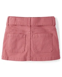 Girls Patch Pocket Skirt
