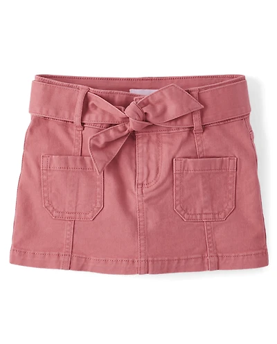 Girls Patch Pocket Skirt