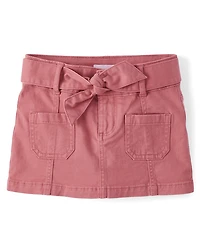 Girls Patch Pocket Skirt