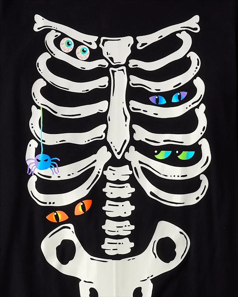 Adult Matching Family Glow Skeleton Cotton Pajamas