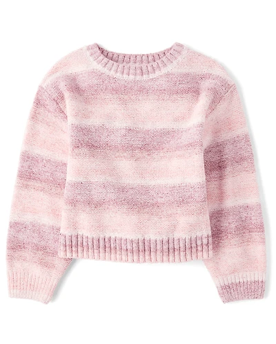 Girls Striped Sweater