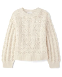 Girls Stitched Sweater